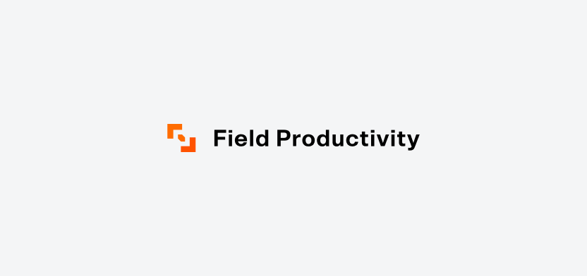 Field Productivity horizontal logo on a light gray background